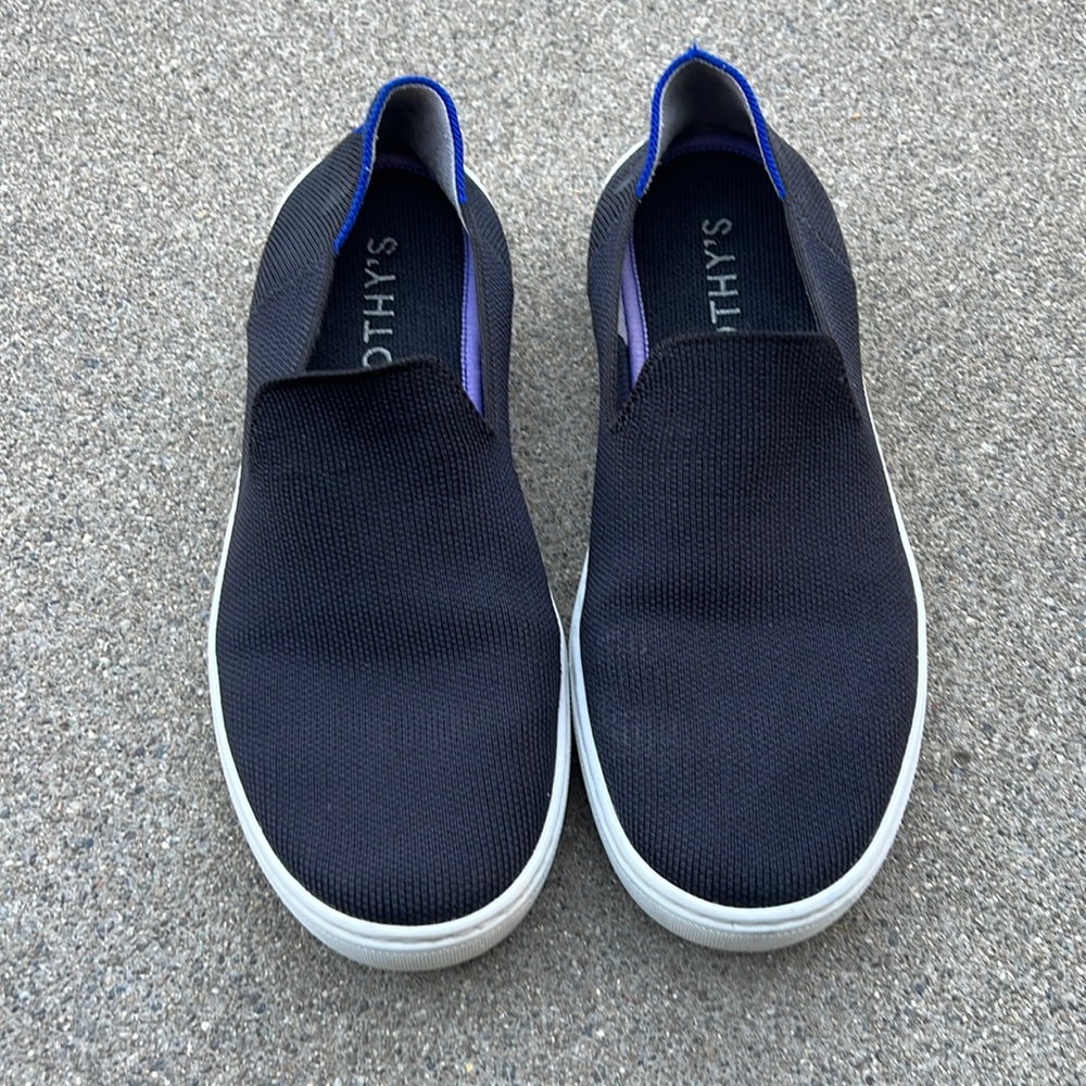 Rothy’s Slip On Sneaker Black Size 7.5